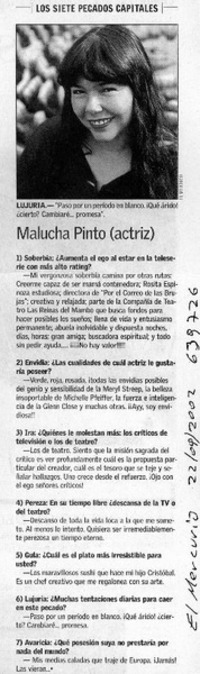 Los siete pecados capitales  [artículo]