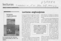 Lecturas anglosajonas  [artículo]