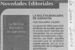 La boleta bancaria de garantía  [artículo]