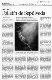 Folletín de Sepúlveda  [artículo] Ignacio Valente