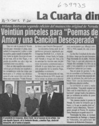 Veintiún pinceles para "Poemas de amor y una canción desesperada"  [artículo]