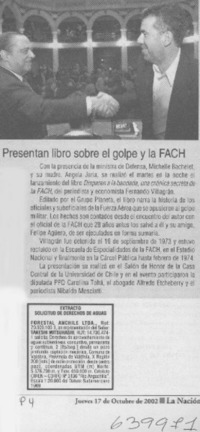 Presentan libro sobre el golpe y la FACH  [artículo]