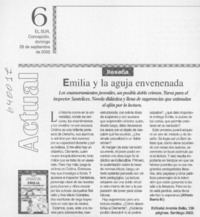 Emilia y la aguja envenenada  [artículo] Alfredo Barría M.