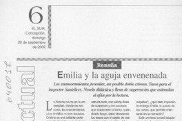 Emilia y la aguja envenenada  [artículo] Alfredo Barría M.