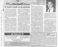 El poeta murió al amanecer  [artículo] Carlos Ruíz Zaldívar