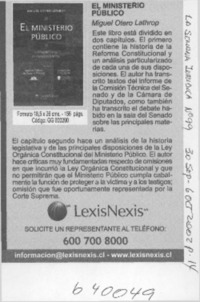 El Ministerio Público  [artículo]