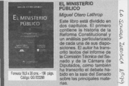 El Ministerio Público  [artículo]