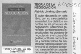 Teoría de la negociación  [artículo]