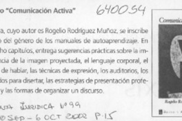 Libro "Comunicación activa"  [artículo]