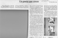Un poeta que crece