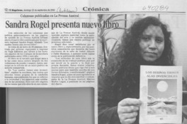 Sandra Rogel presenta nuevo libro  [artículo]