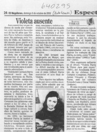 Violeta ausente  [artículo] Ozzy