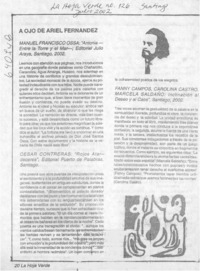 A ojo de Ariel Fernández  [artículo]