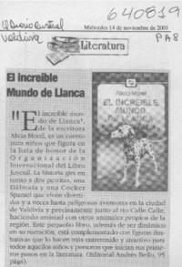 El increíble mundo de Llanca  [artículo]