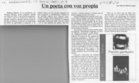 Un poeta con voz propia