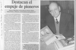 Destacan el empuje de pioneros  [artículo]