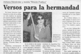 Versos para la hermandad  [artículo]