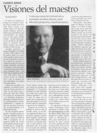 Visiones del maestro  [artículo] Beatriz Berger