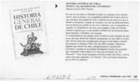 Historia General de Chile  [artículo]