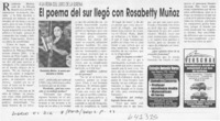 El poema del sur llegó con Rosabetty Muñoz  [artículo]