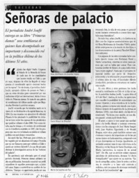 Señoras de palacio  [artículo]