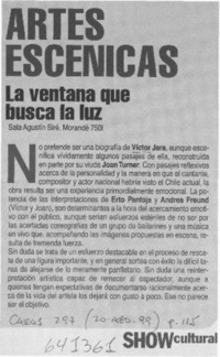 La ventana que busca la luz  [artículo]