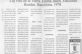 Los pies en la tierra, Emma Jauch  [artículo]