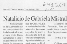 Natalicio de Gabriela Mistral  [artículo]