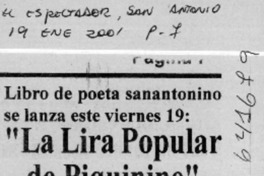 "La lira popular de Piquinine"  [artículo]