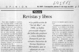 Revistas y libros  [artículo] Sergio Ramón Fuentealba