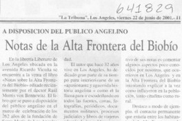 Notas sobre la alta frontera del Bio-Bio
