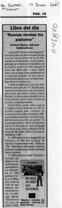 "Buenas noches los pastores"  [artículo]