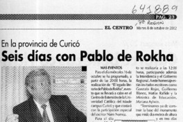 Seis días con Pablo de Rokha  [artículo] María Elena Millar