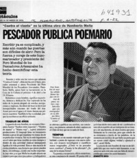 Pescador publica poemario  [artículo] Jeannette Roca