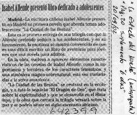 Isabel Allende presentó libro dedicado a adolescentes