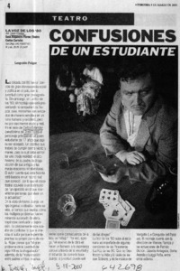 Confusiones de un estudiante