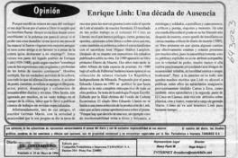 Enrique Lihn, una década de ausencia  [artículo]