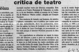 La viuda de Apablaza  [artículo] Marina de Navasal