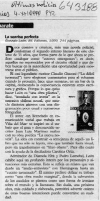 La sonrisa perfecta  [artículo]