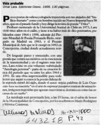 Vida probable  [artículo]