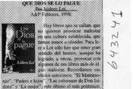 Que Dios se lo pague  [artículo]