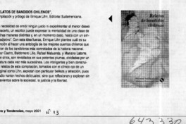 "Relatos de bandidos chilenos"  [artículo]