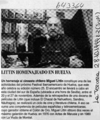 Littin homenajeado en Huelva  [artículo]