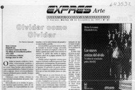Olvidar como olvidar  [artículo] Patricio Quezada