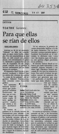 Para que ellas se rían de ellos  [artículo] Pedro Labra Herrera