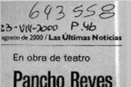 Pancho Reyes encarna a Lihn  [artículo]