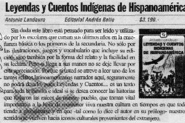Leyendas y cuentos indígenas de hispanoamérica  [artículo]