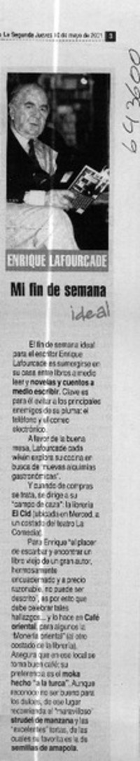 Mi fin de semana ideal  [artículo]