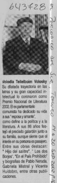 Volodia Teitelboim Volosky  [artículo]