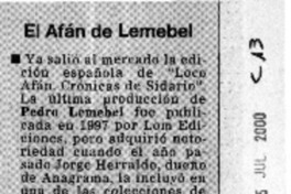 El afán de Lemebel